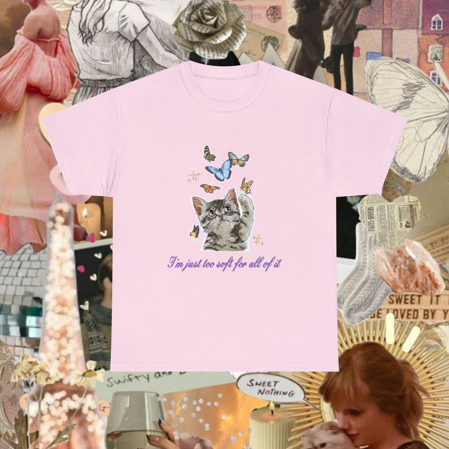 Too Soft For All of It Cat Shirt