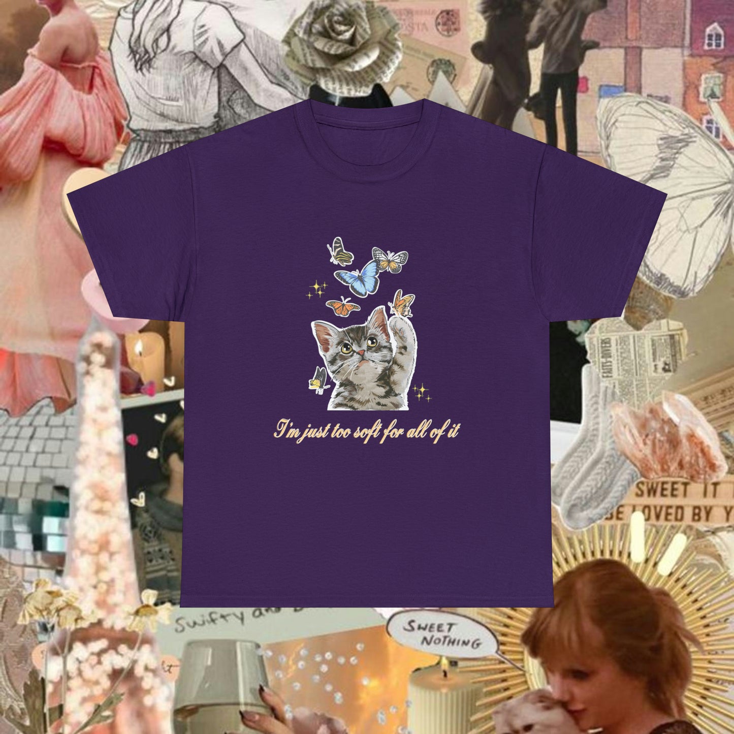 Too Soft For All of It Cat Shirt