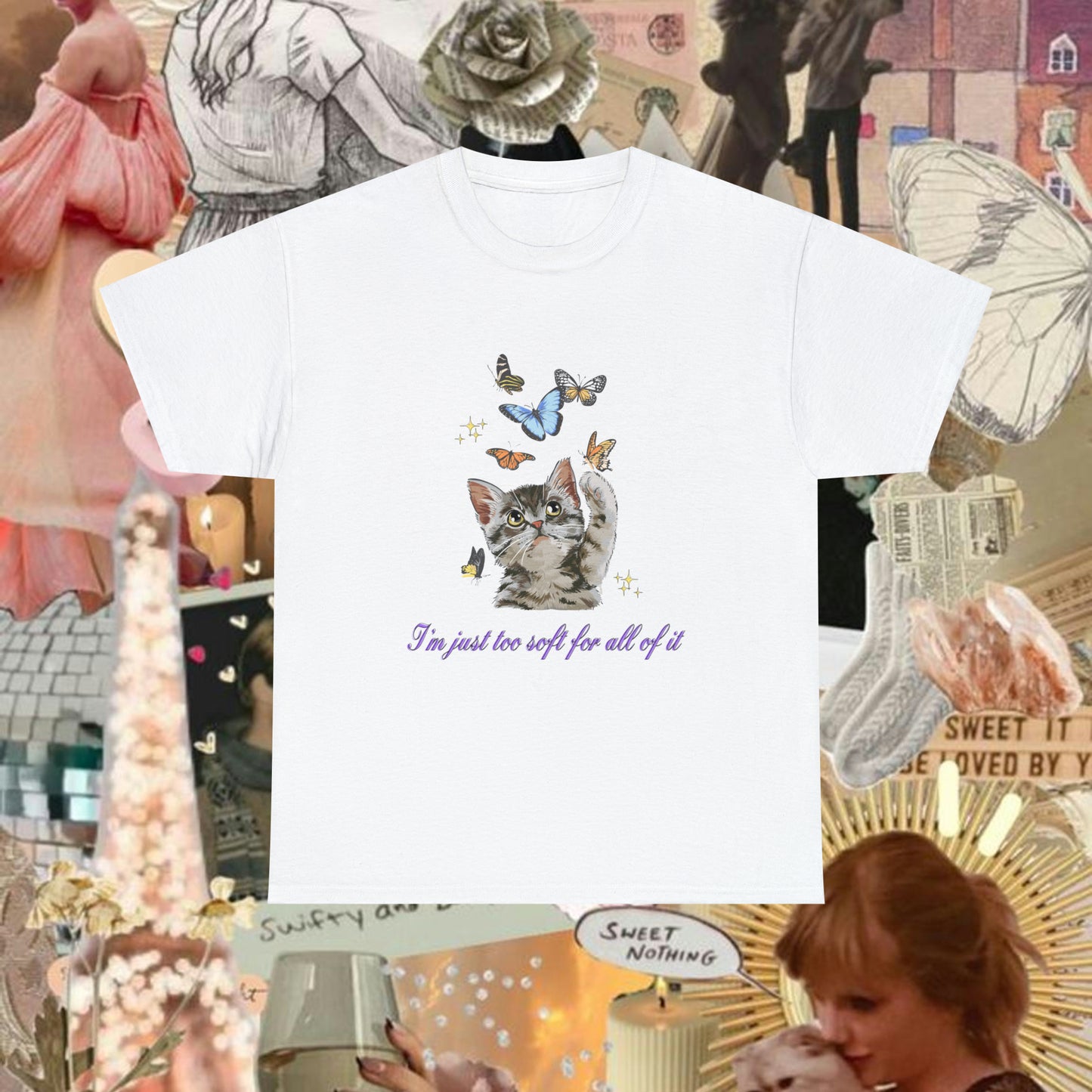 Too Soft For All of It Cat Shirt