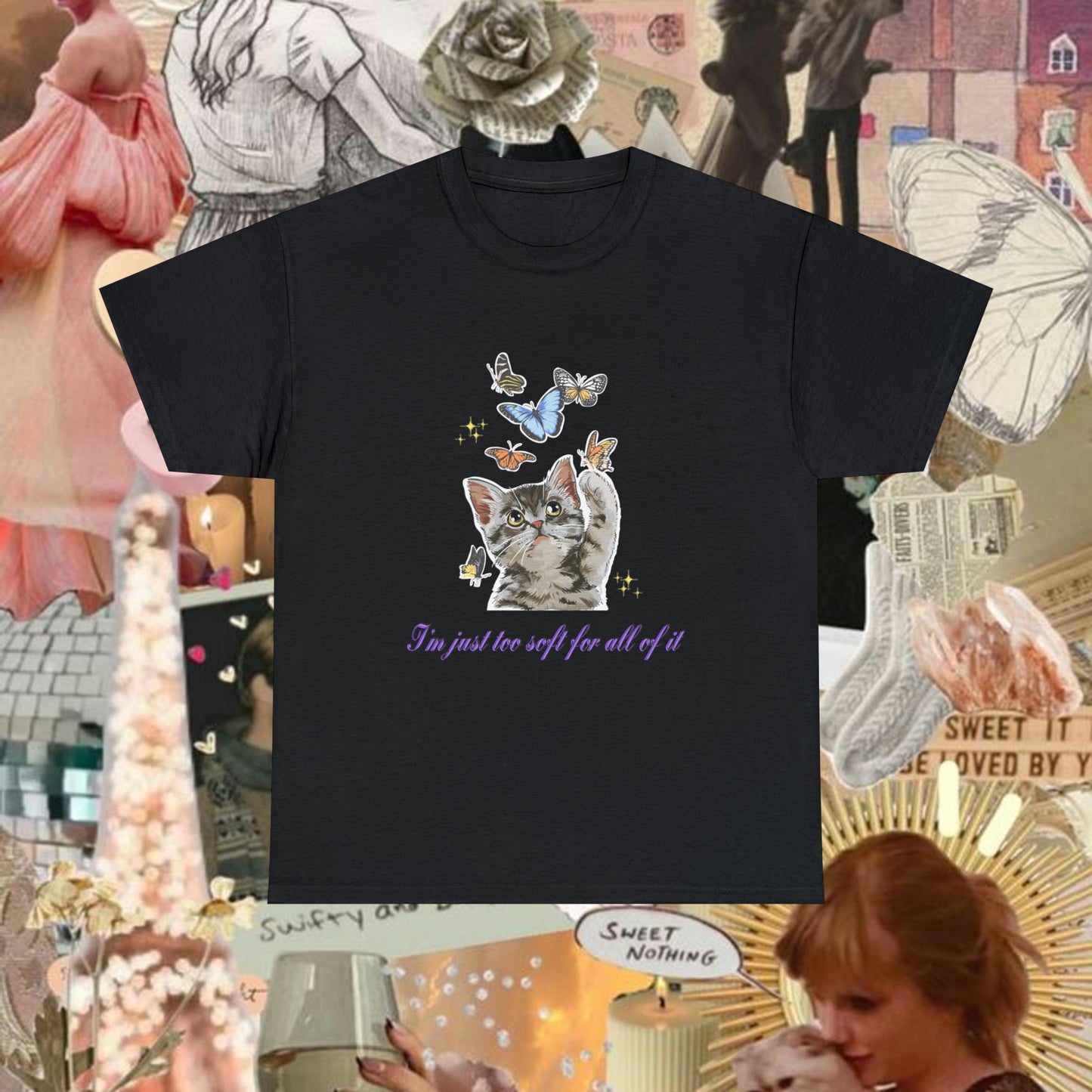 Too Soft For All of It Cat Shirt