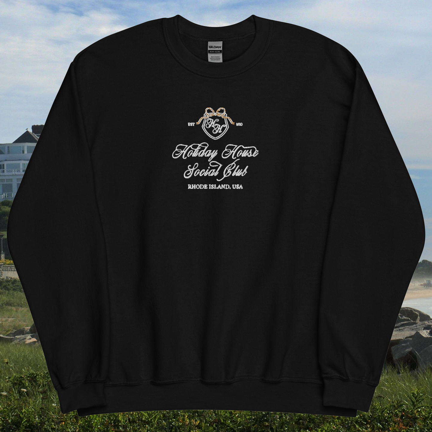 Holiday House Embroidered Sweatshirt