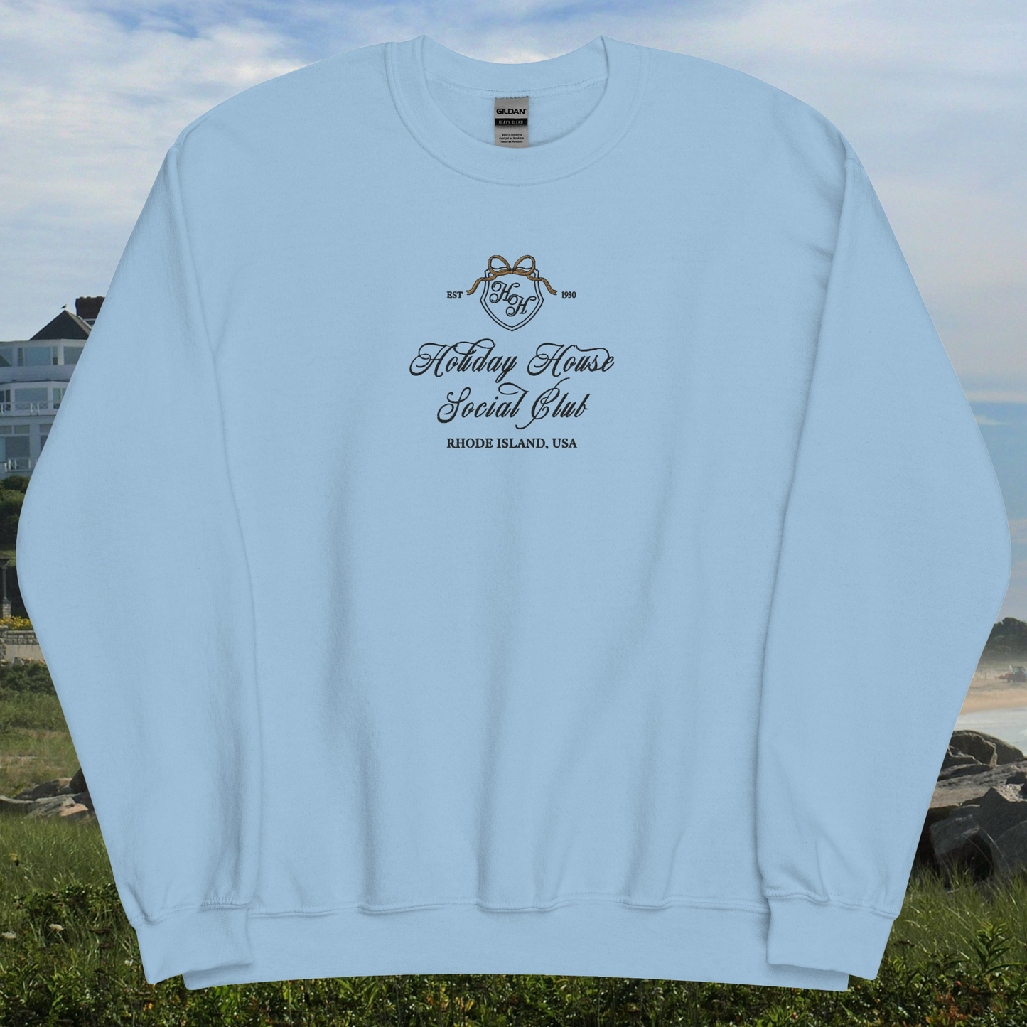 Holiday House Embroidered Sweatshirt