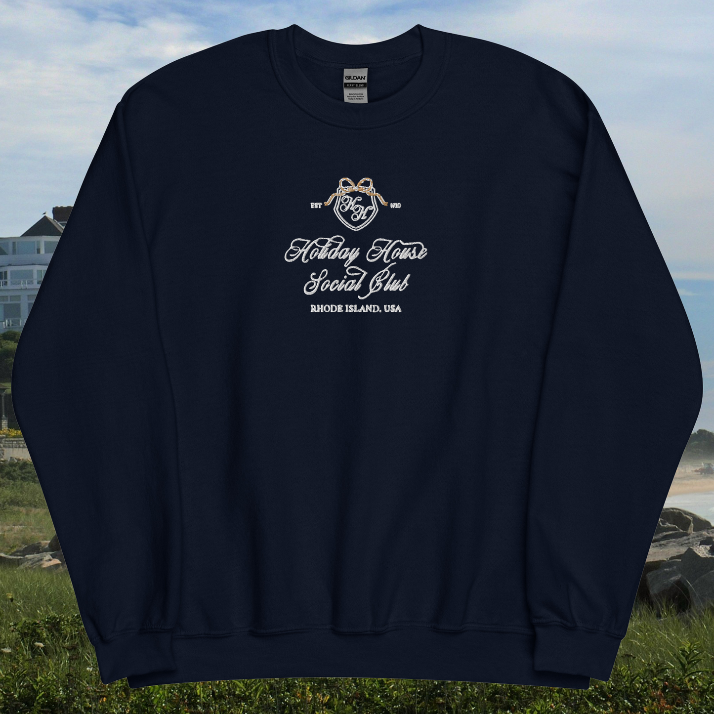 Holiday House Embroidered Sweatshirt