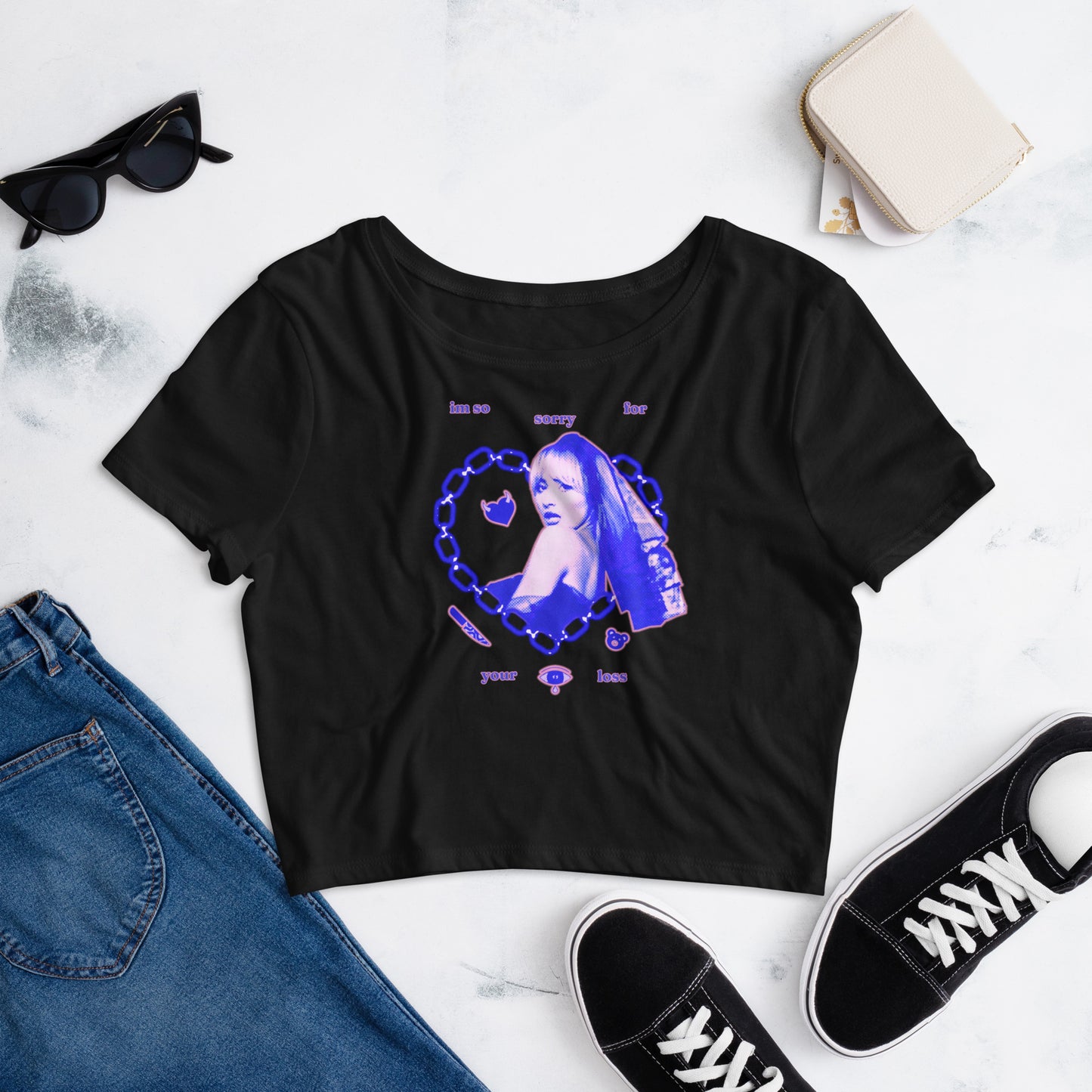So Sorry For Your Loss Crop Top